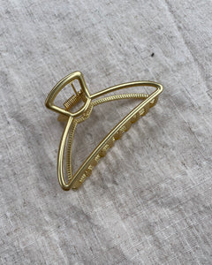 Semicircular Gold Claw Clip