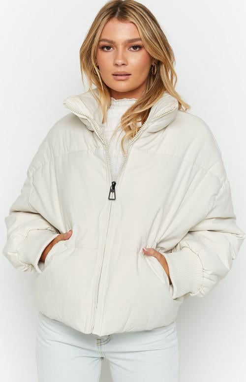 Ivory Puffer Jacket